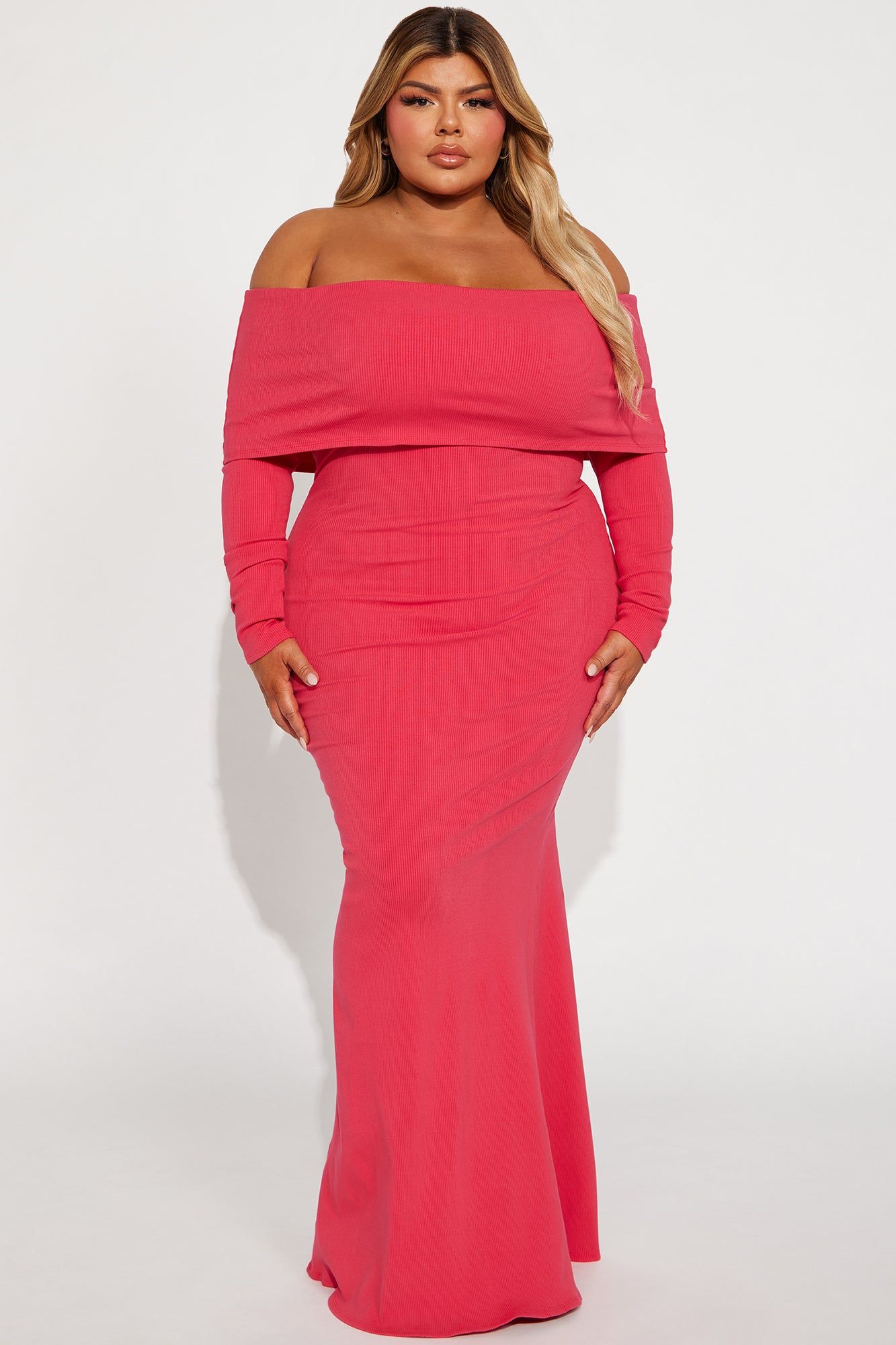 Nayeli Snatched Maxi Dress - Raspberry sold by Fashion Nova product image thumbnail 4