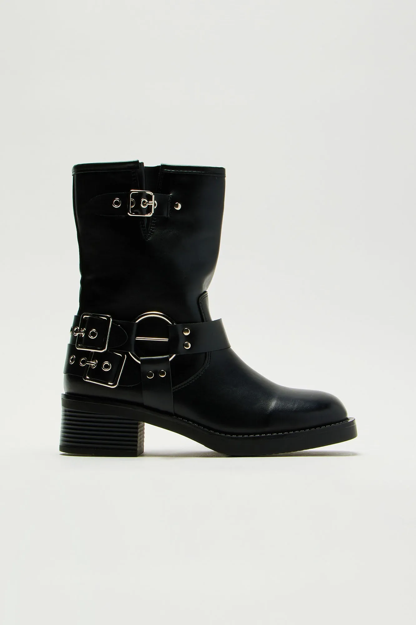 Lenox Buckle Booties - Black sold by Fashion Nova product image thumbnail 3