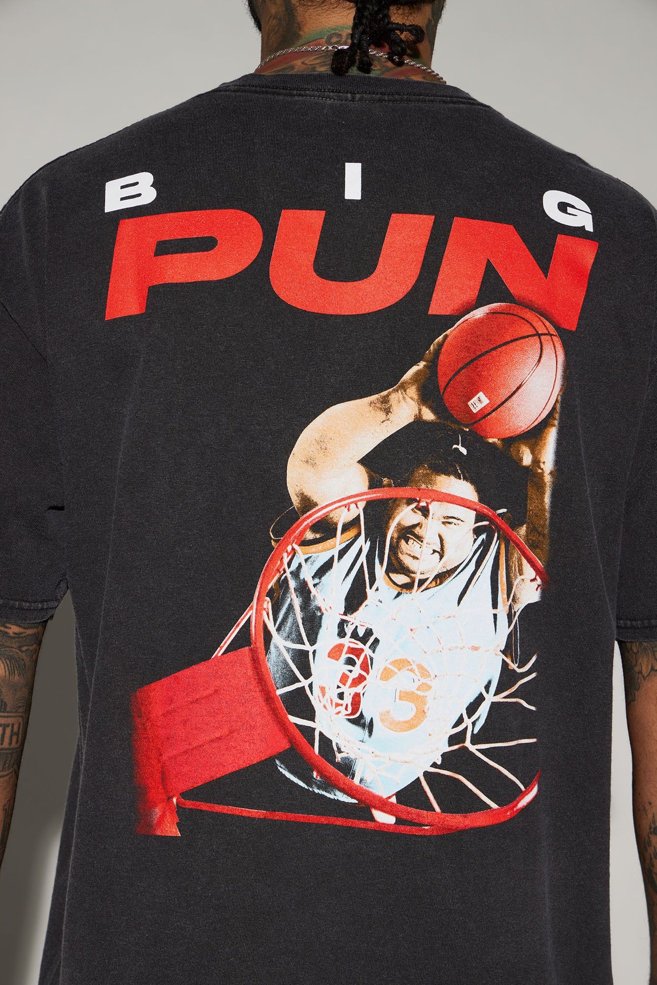 Big Pun Dunk Short Sleeve Tee - Black sold by Fashion Nova product image thumbnail 5