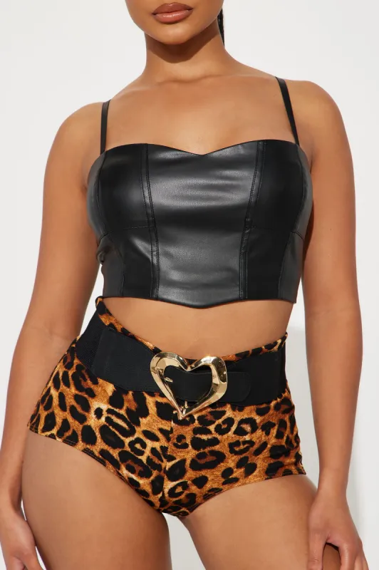 My One And Only Heart Wide Belt - Black sold by Fashion Nova