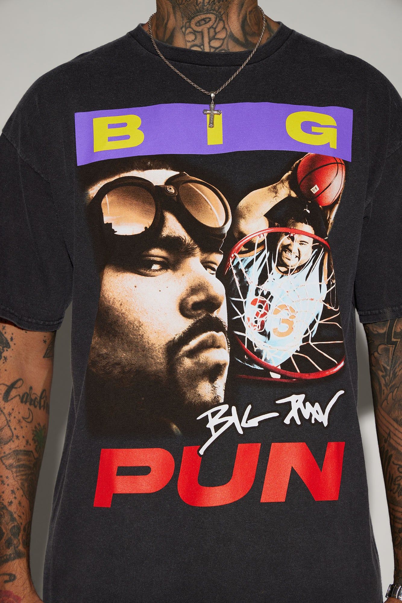 Big Pun Dunk Short Sleeve Tee - Black sold by Fashion Nova product image thumbnail 3