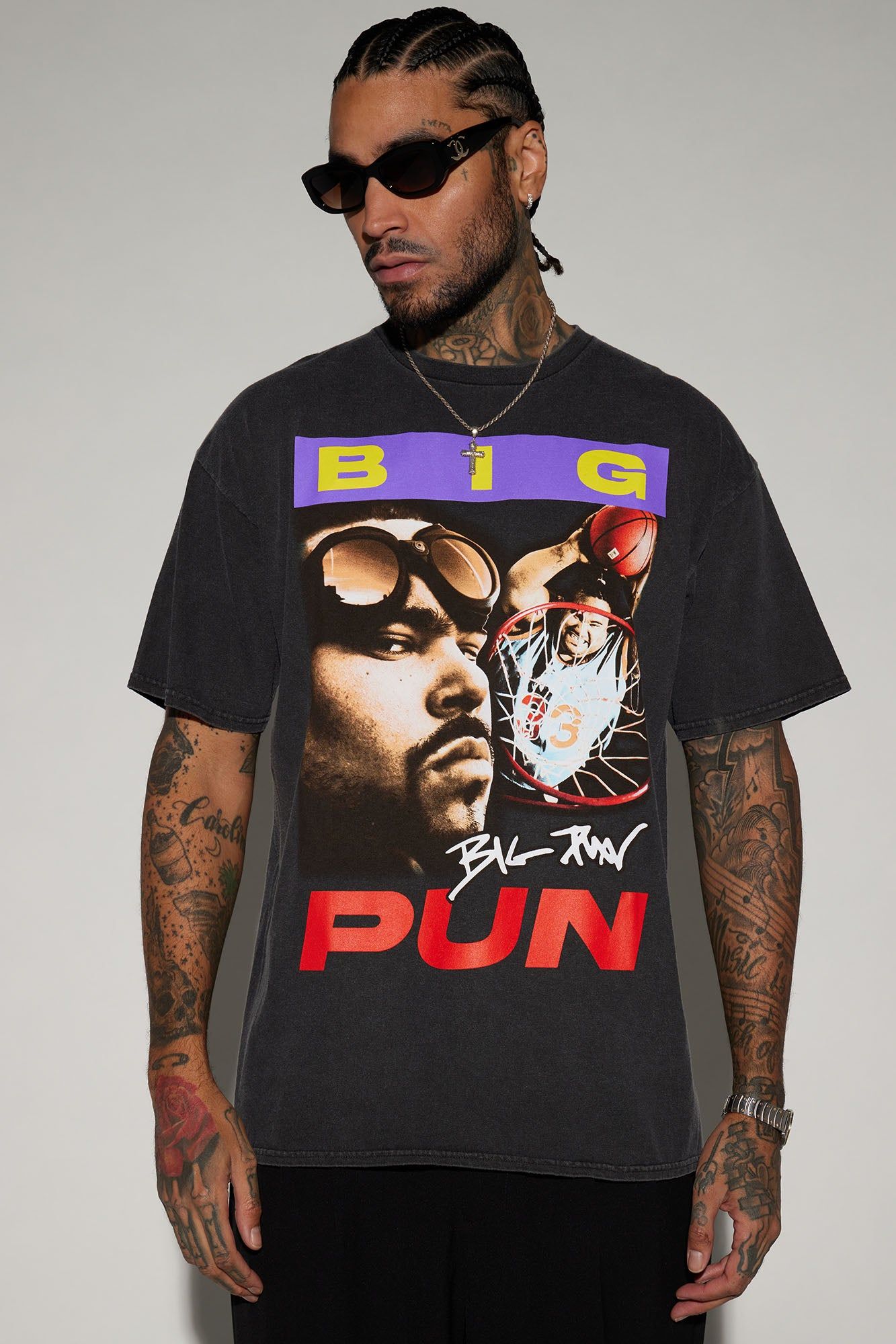 Big Pun Dunk Short Sleeve Tee - Black sold by Fashion Nova product image thumbnail 4