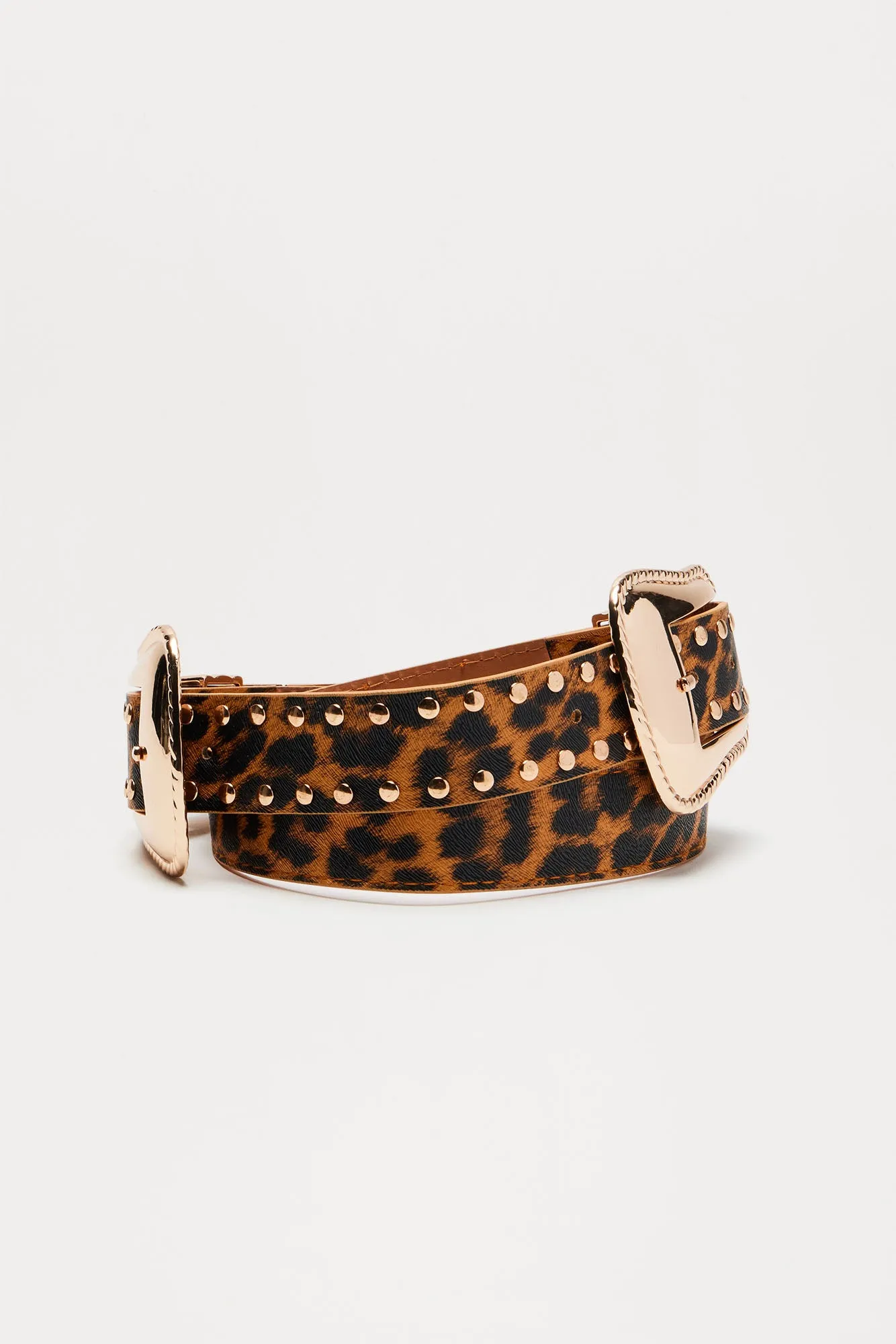 Double Down Party Animal Belt - Leopard sold by Fashion Nova