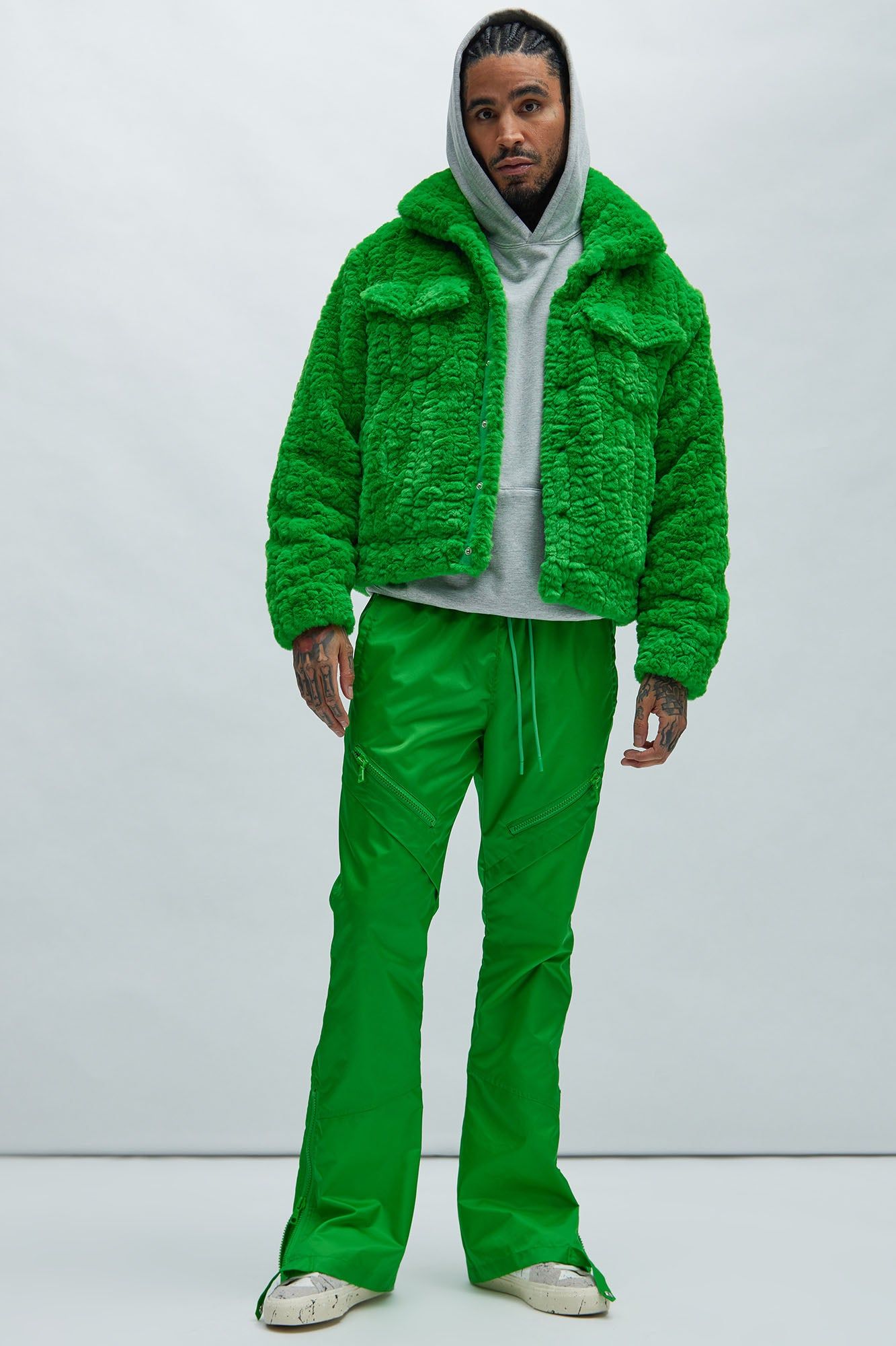 Francis Fur Jacket - Green sold by Fashion Nova product image thumbnail 2