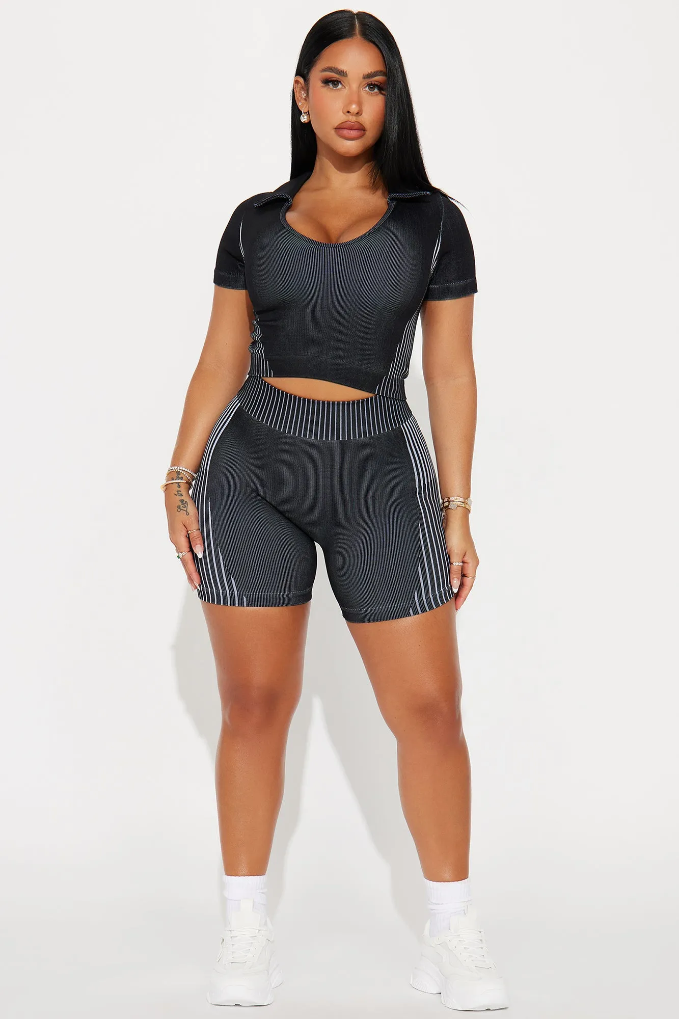 Courtside Fever Active Set - Black sold by Fashion Nova product image thumbnail 3