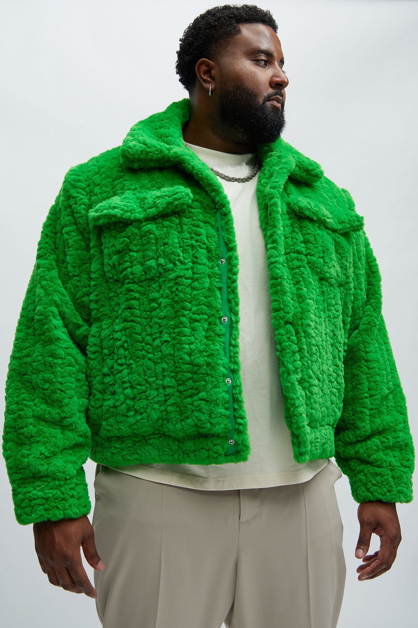 Francis Fur Jacket - Green sold by Fashion Nova product image thumbnail 5
