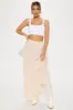 Justina Floral Tiered Maxi Skirt - Cream/combo sold by Fashion Nova