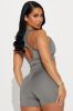 Success Elevate Sports Bra - Charcoal sold by Fashion Nova