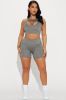 Success Elevate Sports Bra - Charcoal sold by Fashion Nova