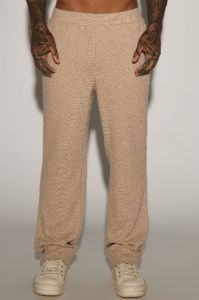 Jordan Textured Slim Pants - Tan sold by Fashion Nova