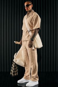 Jordan Textured Slim Pants - Tan sold by Fashion Nova