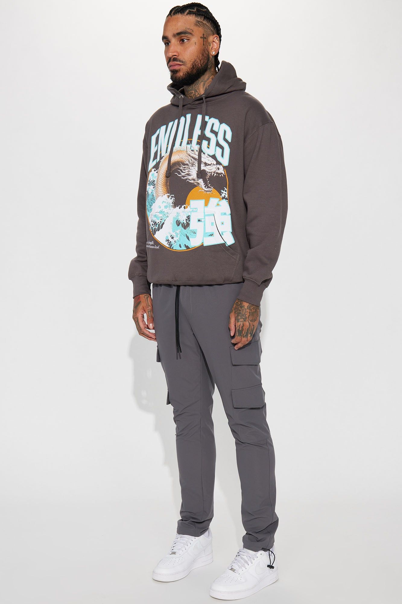 Endless Strength Hoodie - Charcoal sold by Fashion Nova product image thumbnail 3