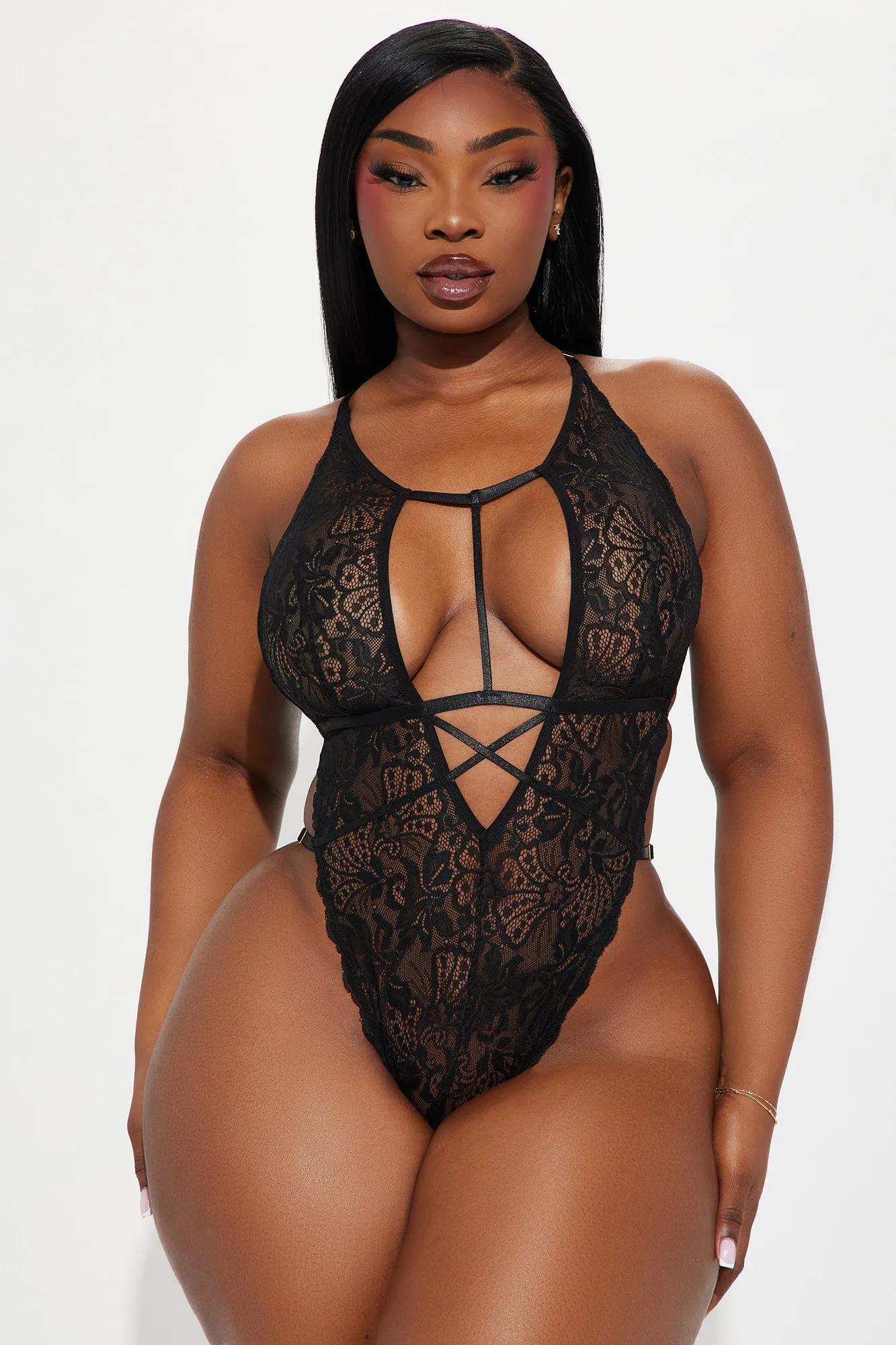 More Kisses Lace Teddy - Black sold by Fashion Nova product image thumbnail 4