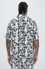 Macullar Linen Shirt - Black/combo sold by Fashion Nova