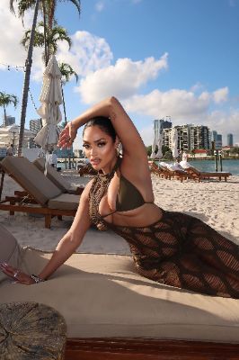 Toes In The Sand 3 Piece Bikini Set - Olive sold by Fashion Nova