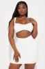 Eyes on Me Cut Out Mini Dress - White sold by Fashion Nova