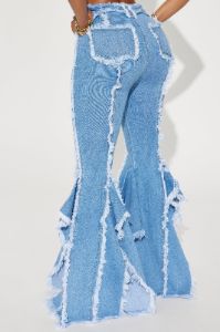 Nothing But Vibes Stretch Flare Jeans - Medium Wash sold by Fashion Nova