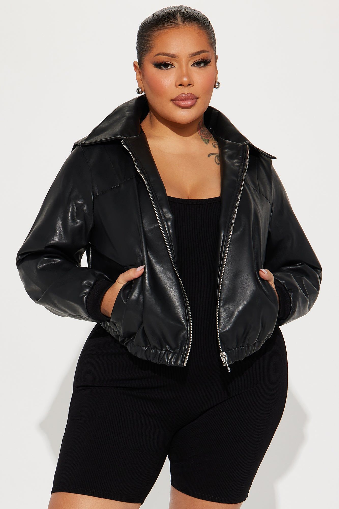 All Seasons Bomber Jacket - Black sold by Fashion Nova product image thumbnail 6