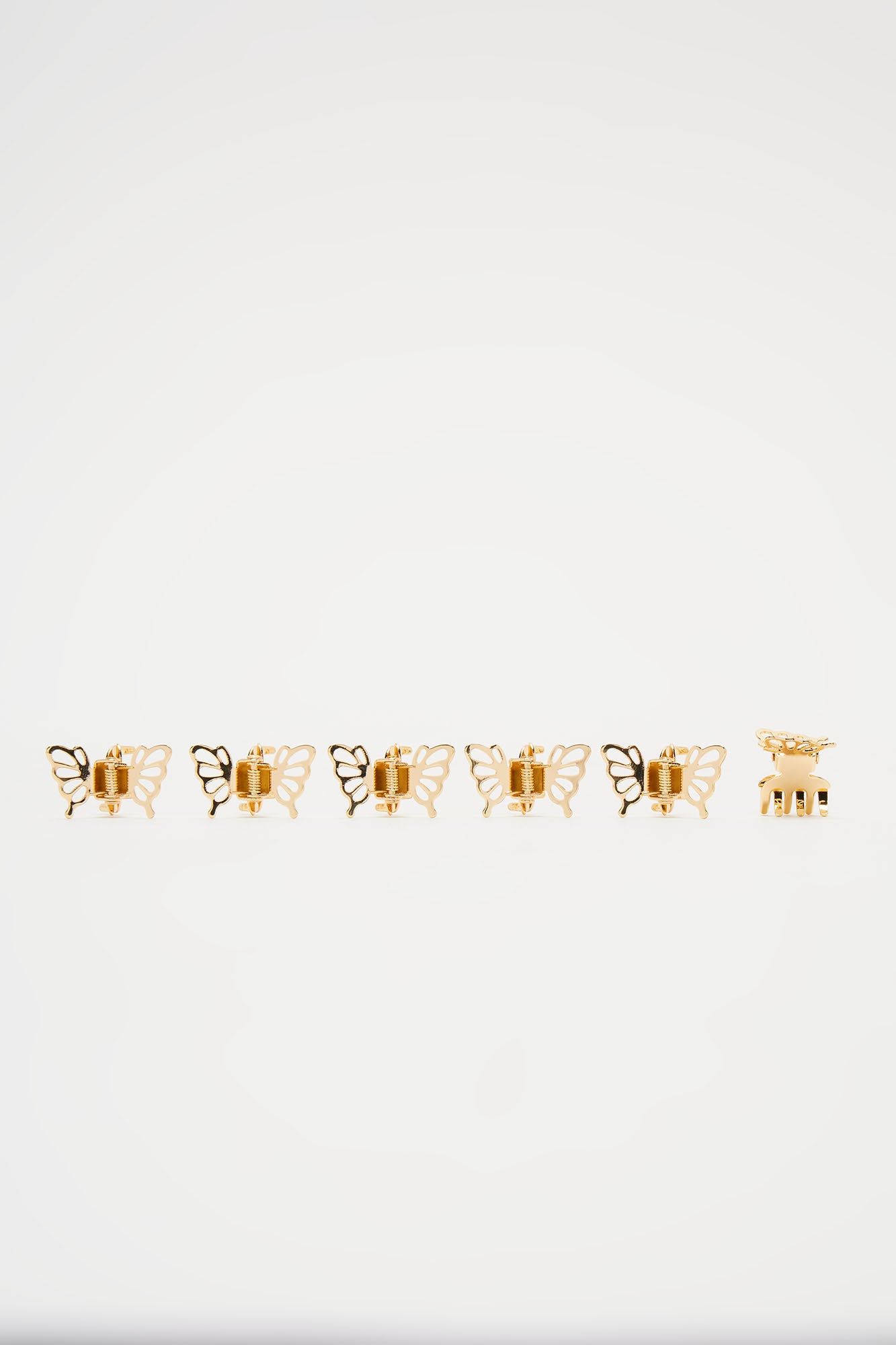 Butterfly Wings Hair Clip Set - Gold sold by Fashion Nova product image thumbnail 2