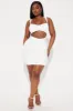 Eyes on Me Cut Out Mini Dress - White sold by Fashion Nova