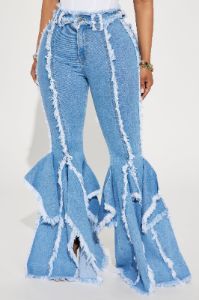 Nothing But Vibes Stretch Flare Jeans - Medium Wash sold by Fashion Nova