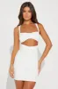 Eyes on Me Cut Out Mini Dress - White sold by Fashion Nova