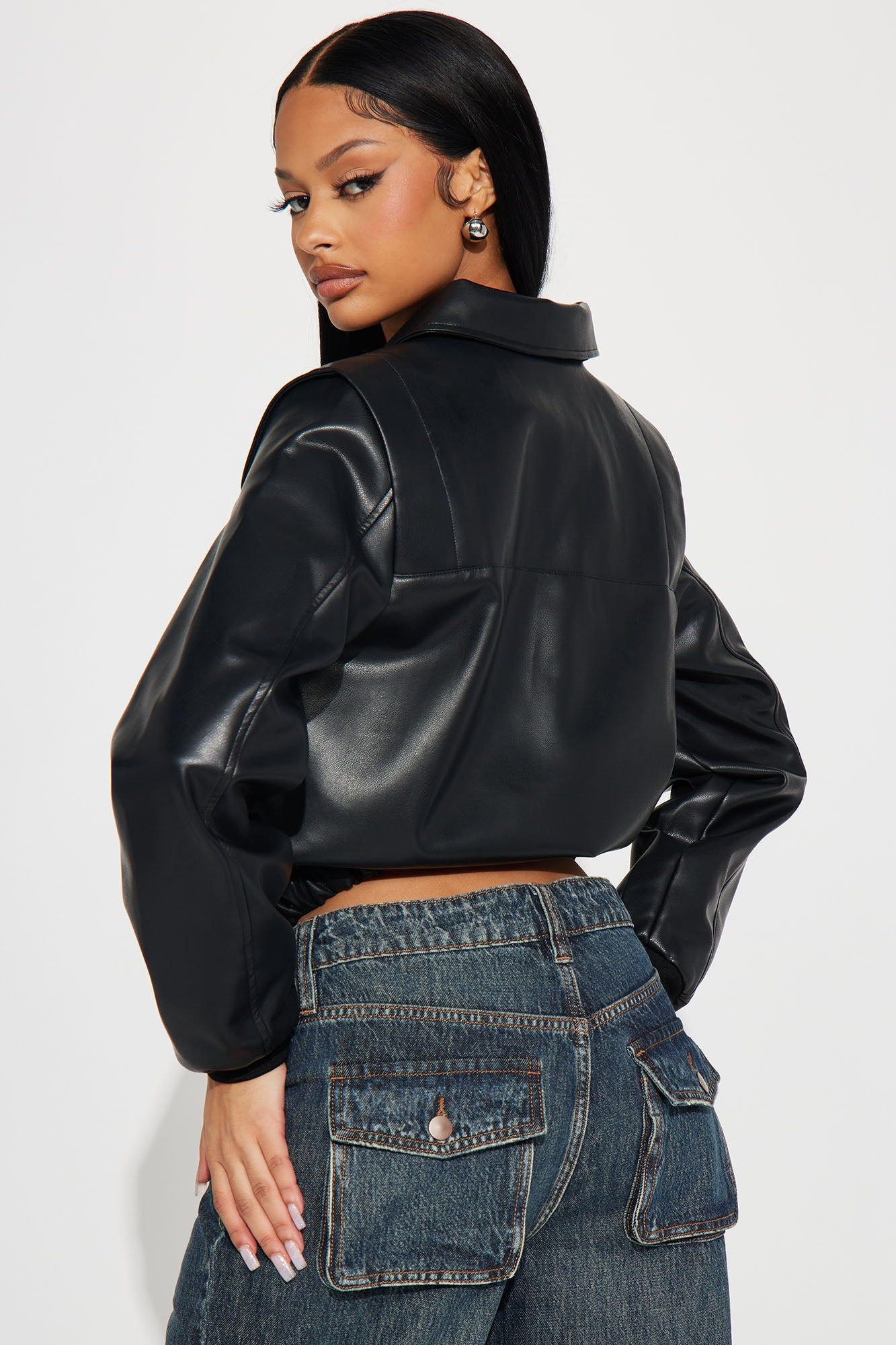 All Seasons Bomber Jacket - Black sold by Fashion Nova product image thumbnail 3