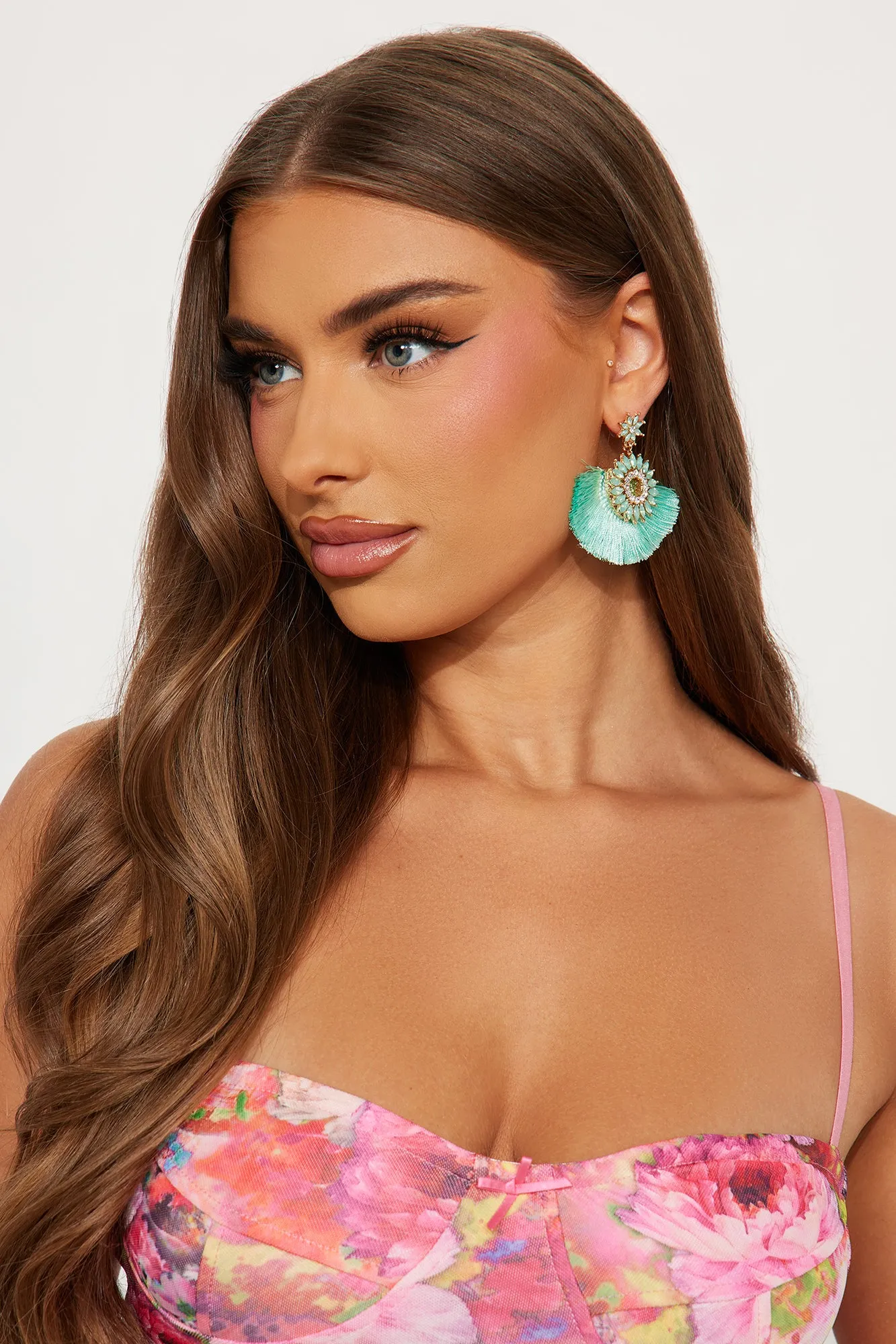 Pure Night Magic Earrings - Green sold by Fashion Nova product image thumbnail 2