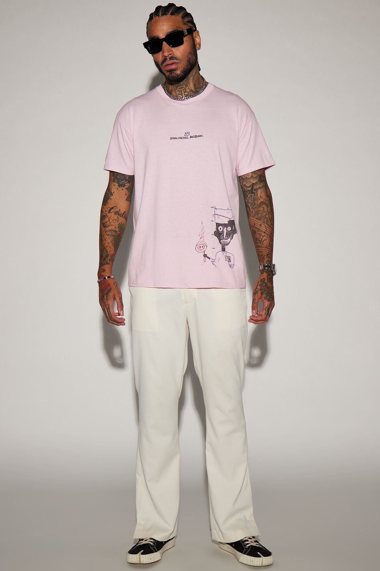 Basquiat Fried Short Sleeve Tee - Pink sold by Fashion Nova product image thumbnail 2