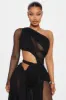 Harper Draped Maxi Dress - Black sold by Fashion Nova
