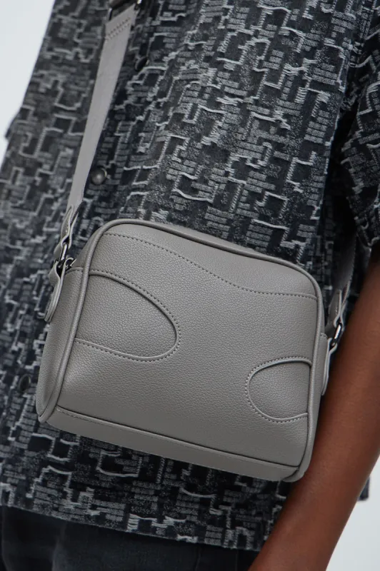 Coastin' Faux Leather Crossbody Bag - Charcoal sold by Fashion Nova