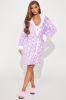 Starry Dream Plush PJ Robe - Purple/combo sold by Fashion Nova