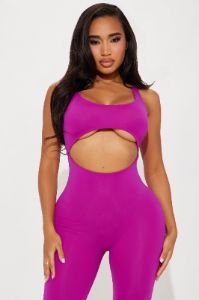State Of Mind Jumpsuit - Magenta sold by Fashion Nova