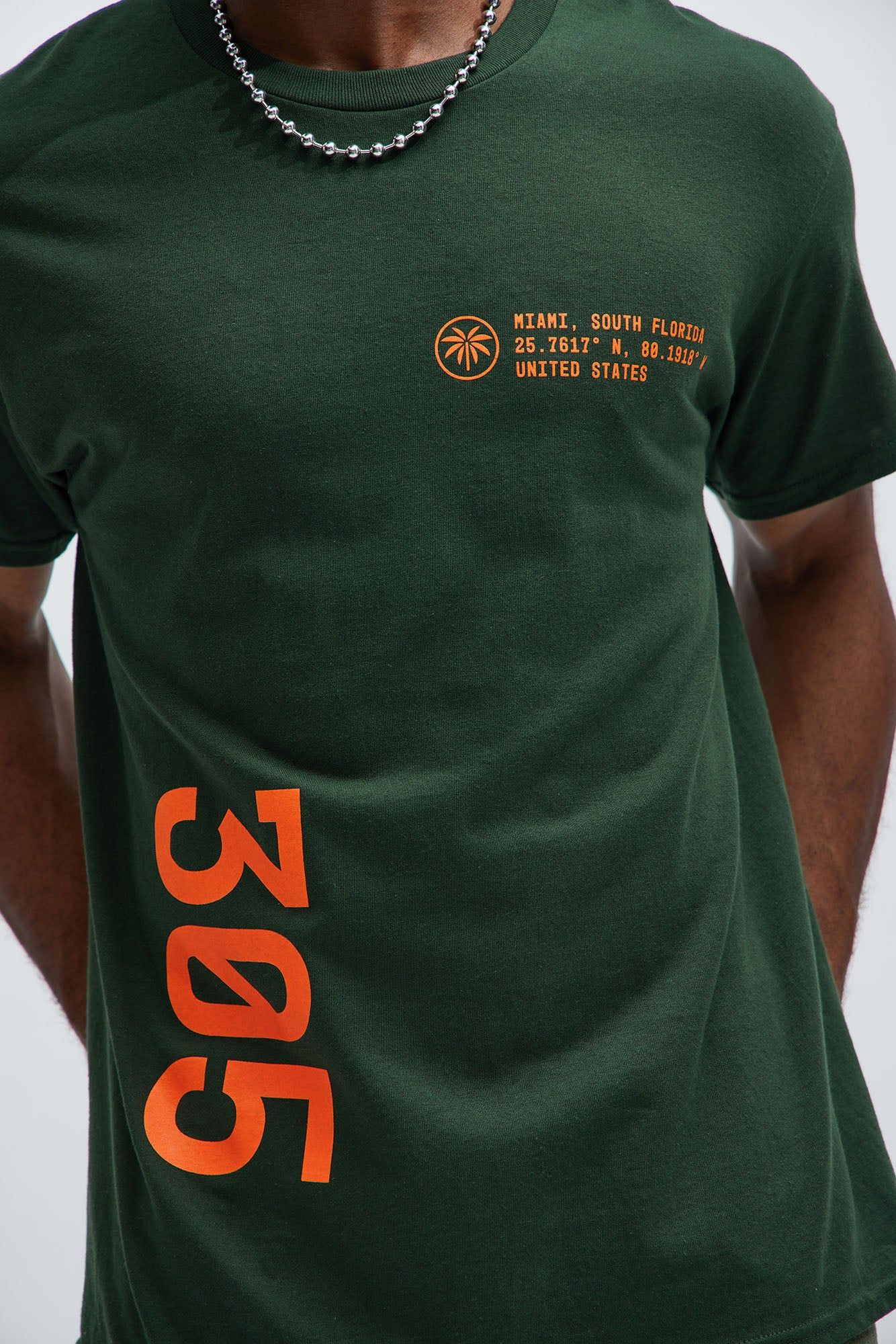 Miami 305 Short Sleeve Tee - Green sold by Fashion Nova product image thumbnail 3