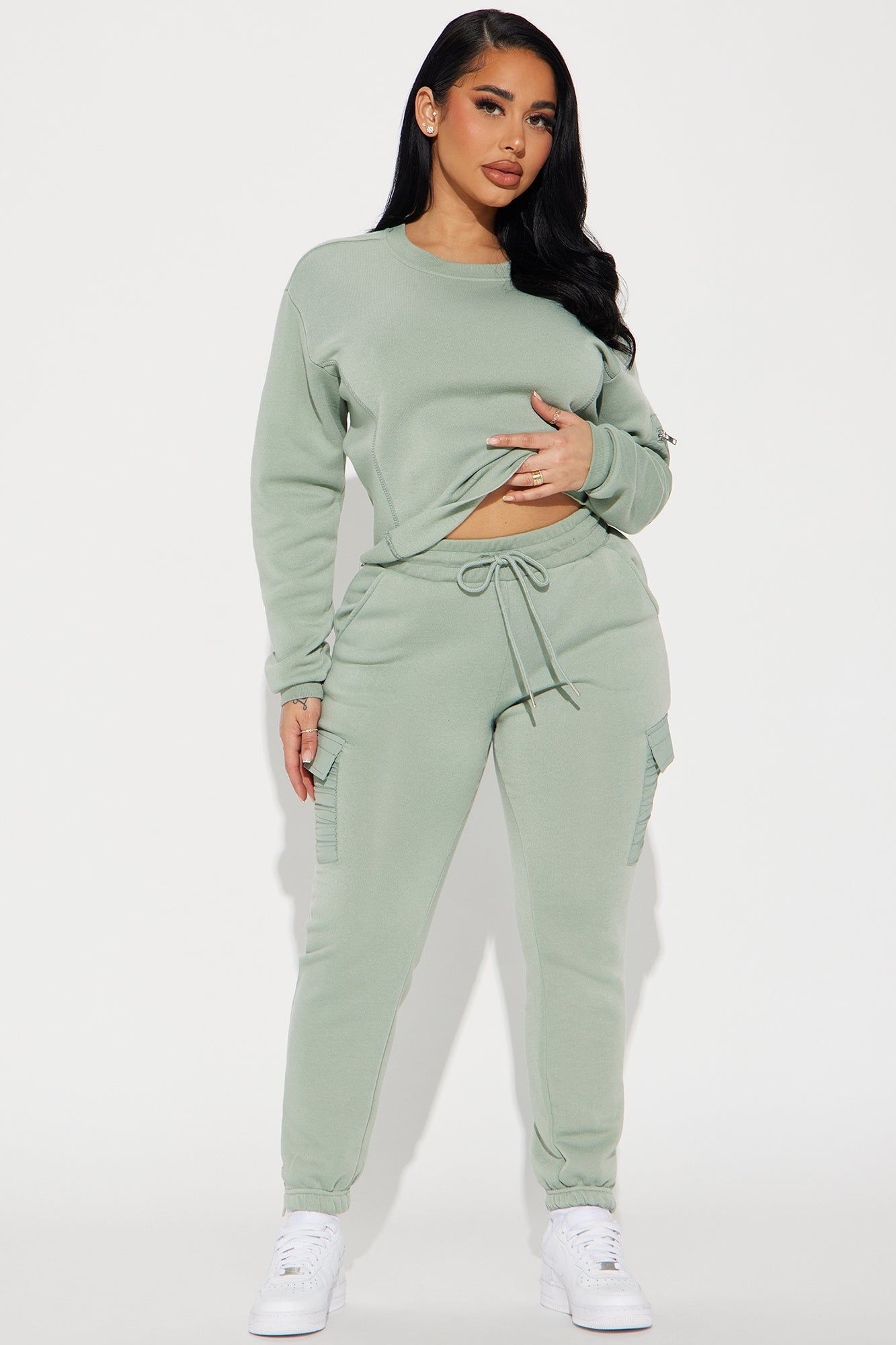 Dreamy Vibes Jogger Set - Green sold by Fashion Nova