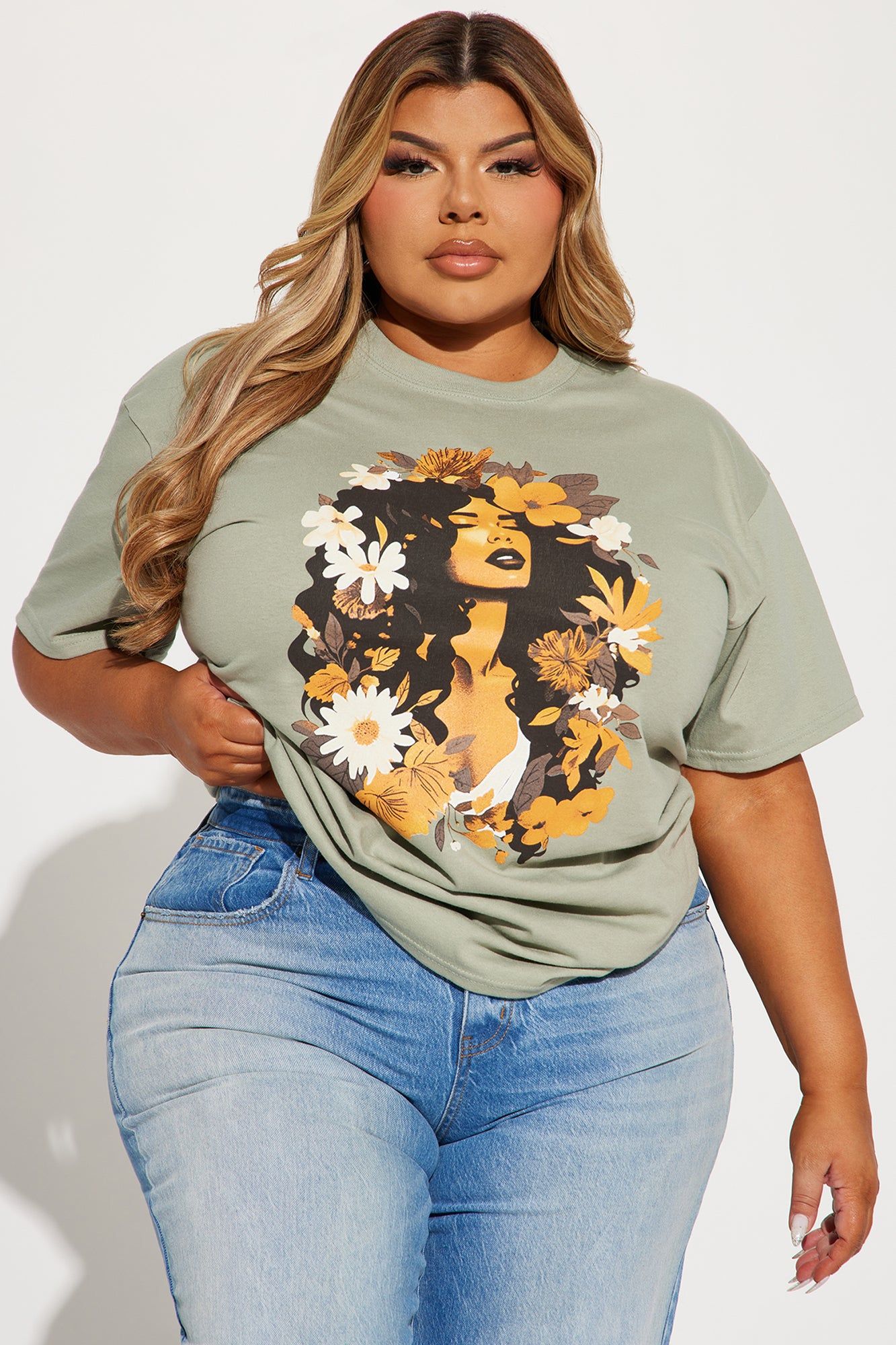 Inner Peace Graphic Tee - Sage sold by Fashion Nova product image thumbnail 4
