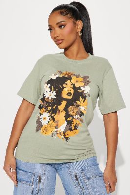 Inner Peace Graphic Tee - Sage sold by Fashion Nova