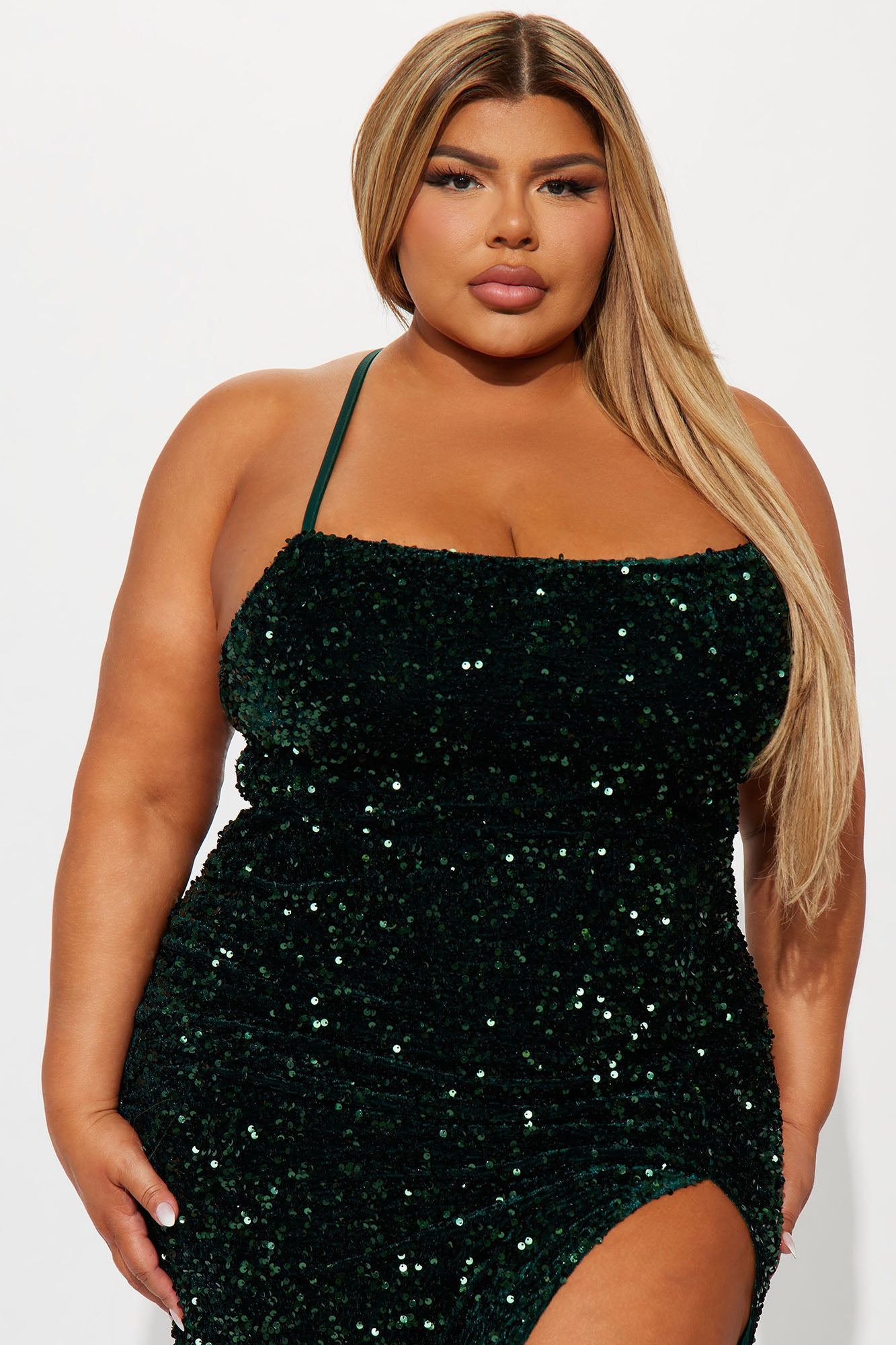 Tokyo Nights Sequin Gown - Hunter sold by Fashion Nova product image thumbnail 5
