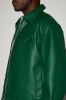 Houston Faux Leather Cropped Jacket - Green sold by Fashion Nova