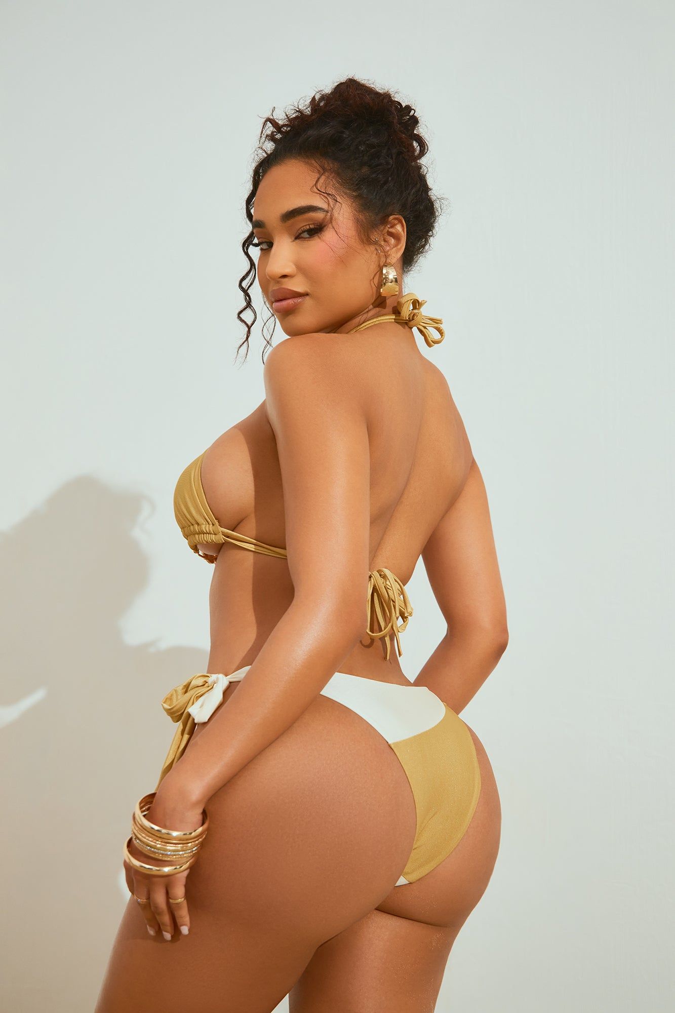 Candy Sweet Crystal 2 Piece Bikini - Mocha/combo sold by Fashion Nova product image thumbnail 4