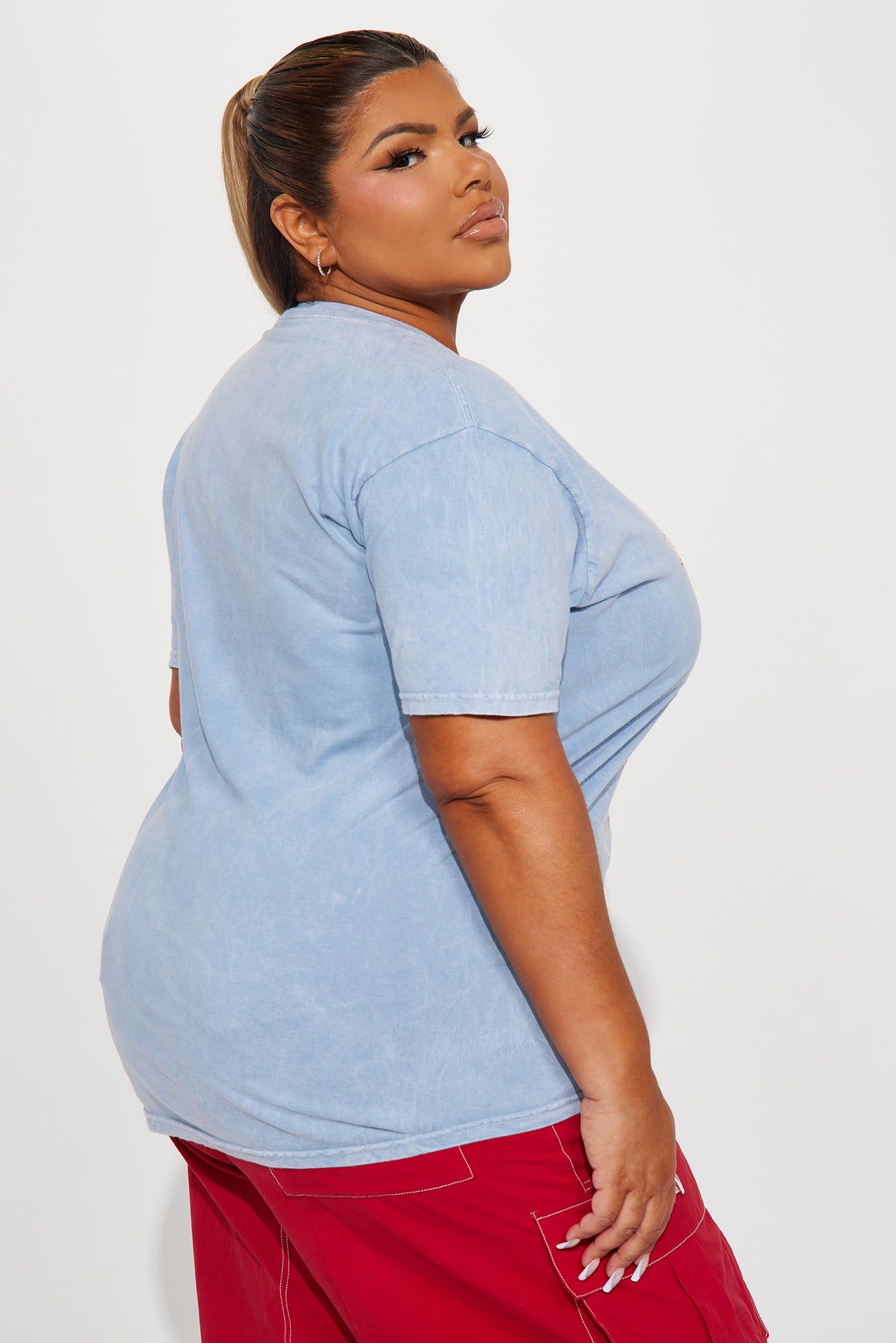 Give Me My Flowers Graphic Tee - Blue Wash sold by Fashion Nova product image thumbnail 7