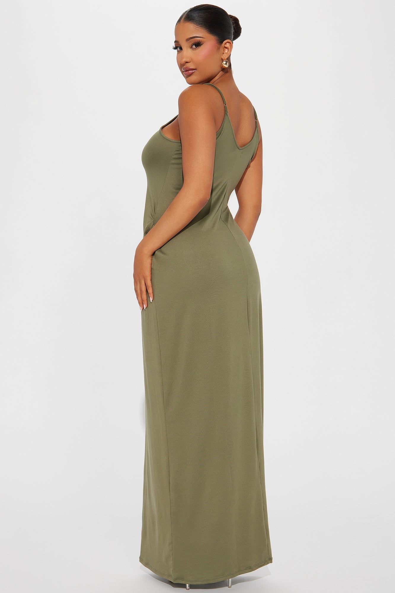 Simple Saturday Maxi Dress - Olive sold by Fashion Nova product image thumbnail 3