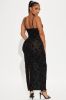 Maria Mesh Maxi Dress - Black sold by Fashion Nova
