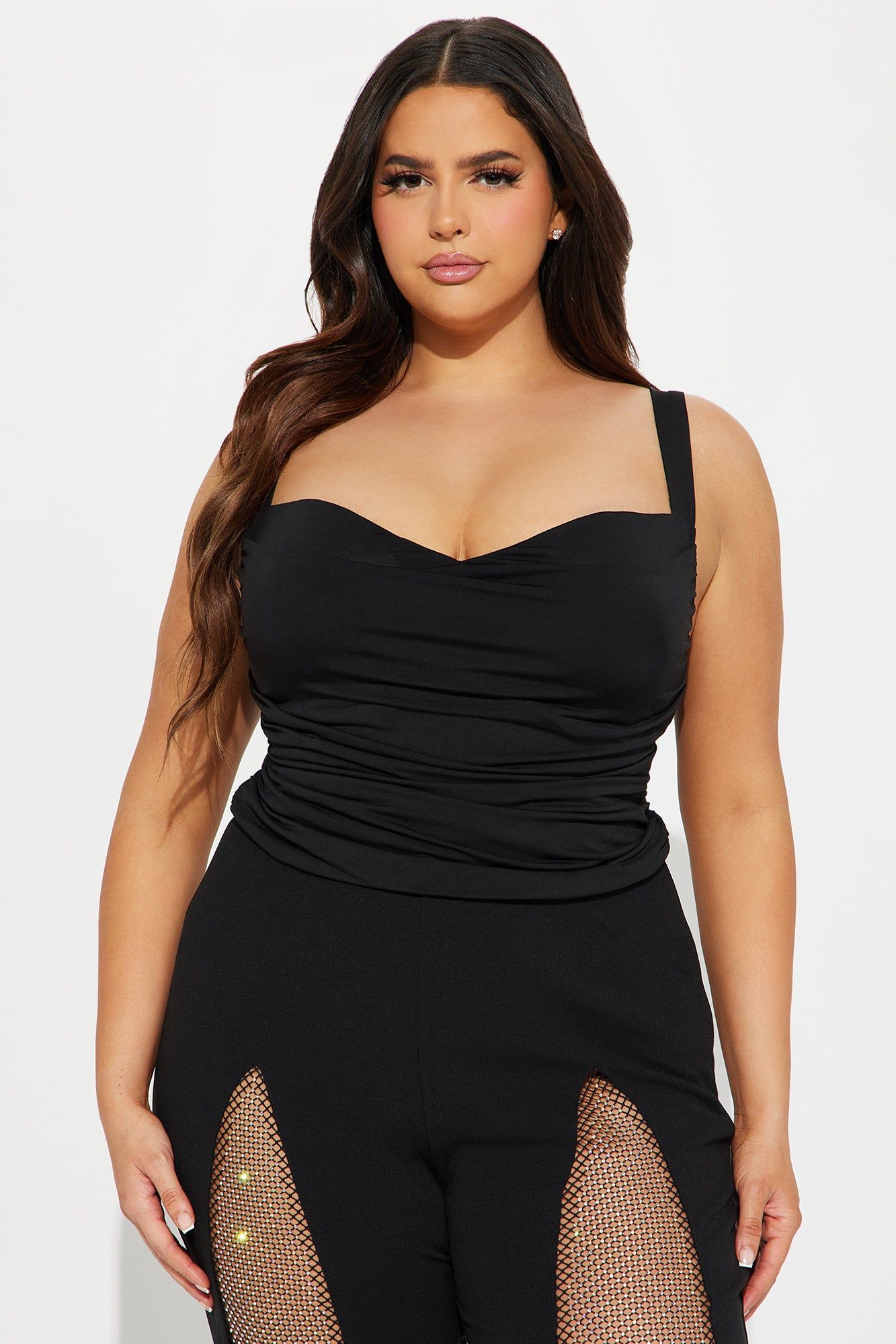 Sanya Ruched Top - Black sold by Fashion Nova product image thumbnail 4
