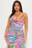 Prism Ruched Midi Dress - Multi Color sold by Fashion Nova