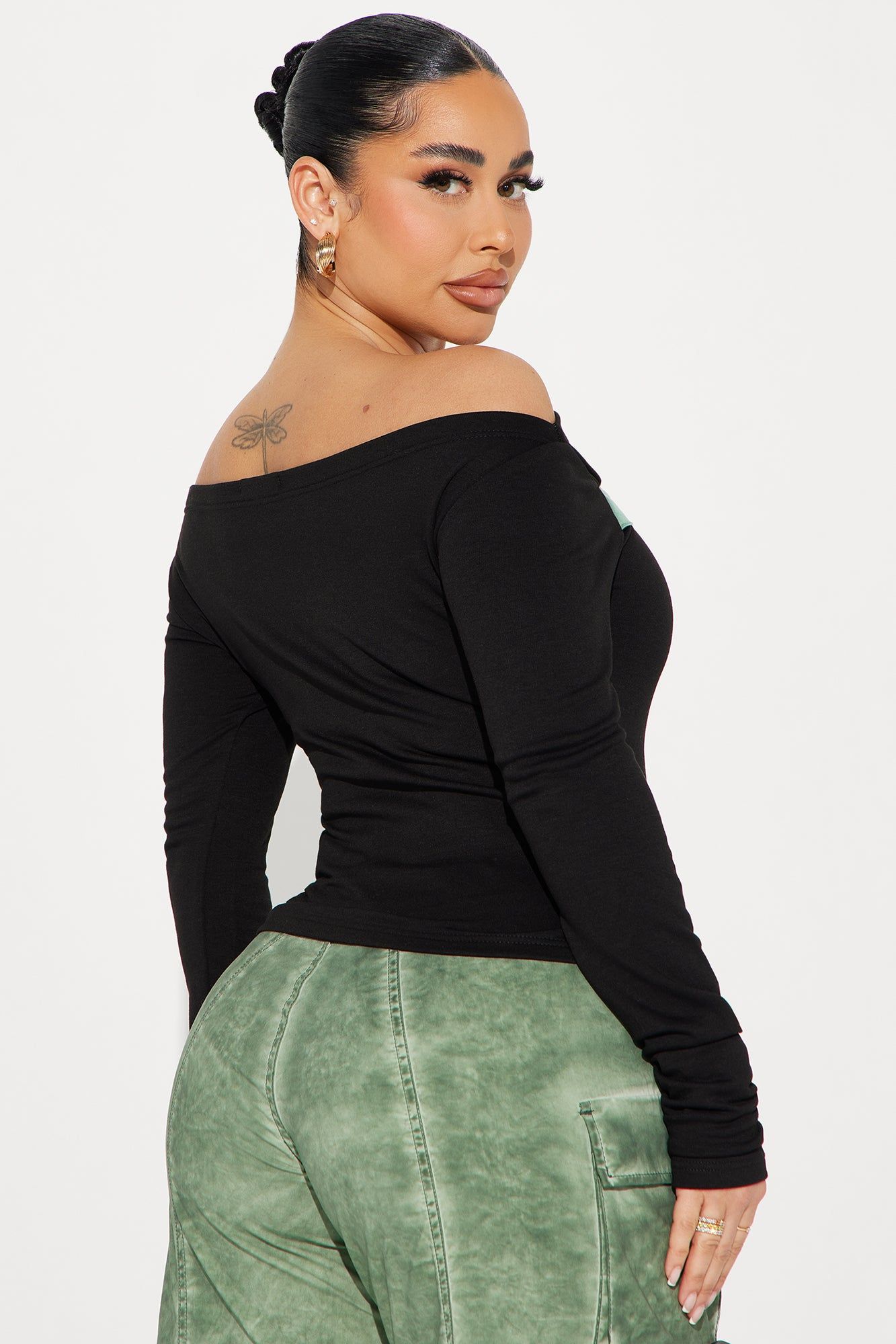 Yesenia Off Shoulder Top - Black sold by Fashion Nova product image thumbnail 3