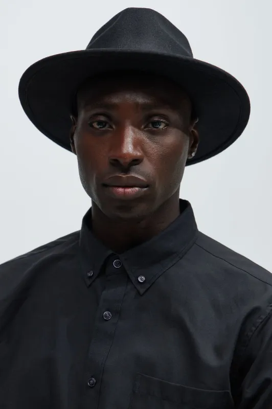 Silverlake Full Brim Hat - Black sold by Fashion Nova