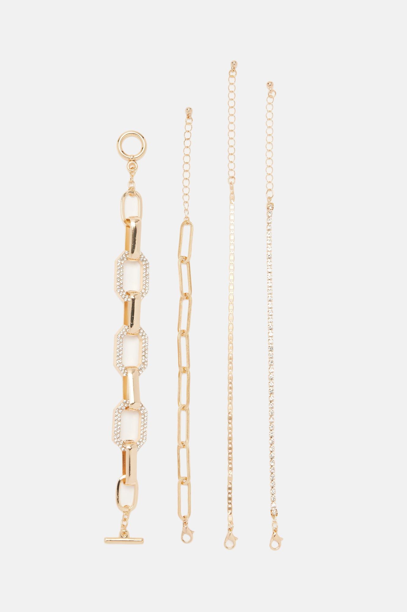 More To See 4 Piece Bracelet Set - Gold sold by Fashion Nova product image thumbnail 3