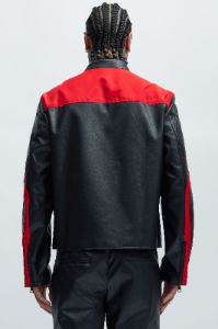 Sydney Moto Jacket - Black/Red sold by Fashion Nova