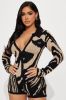 Cozy Nights Sweater Romper - Mocha/combo sold by Fashion Nova
